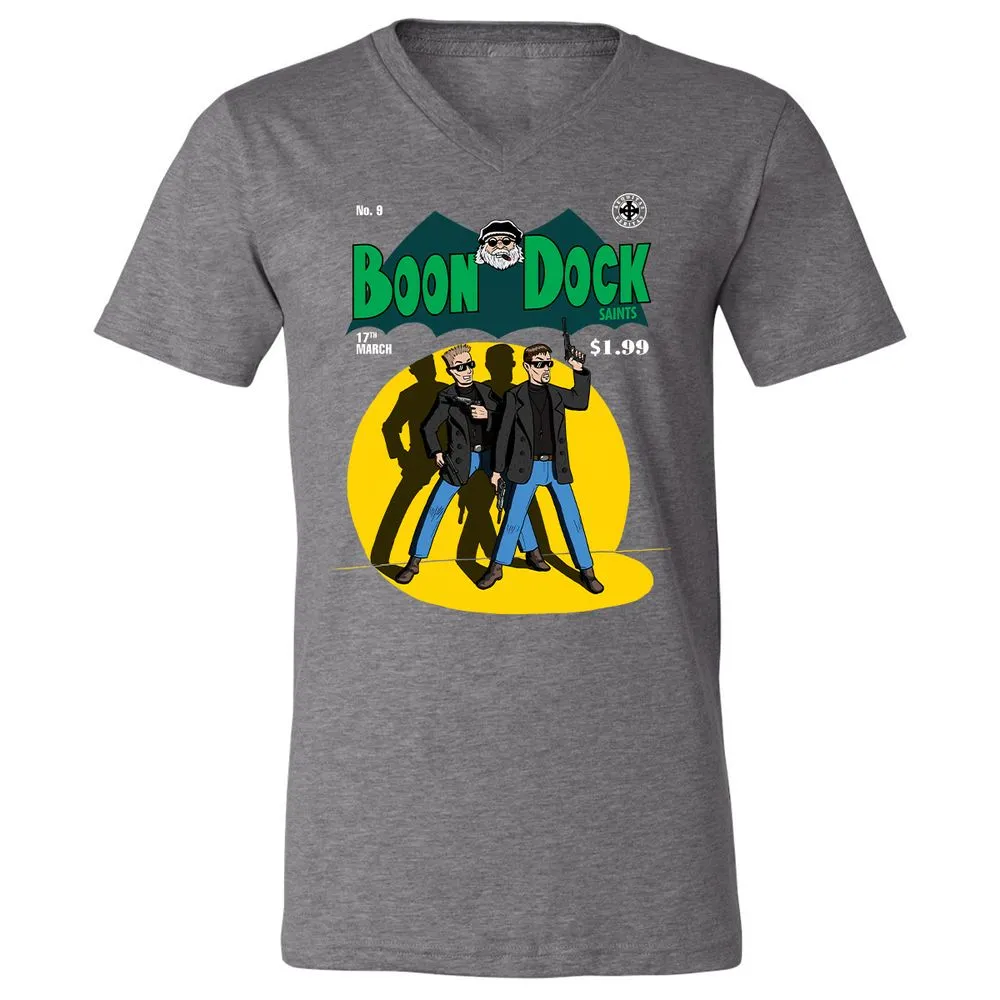 Unisex V-Neck T-Shirt - N6PHKSTJ - Deep Heather - 13