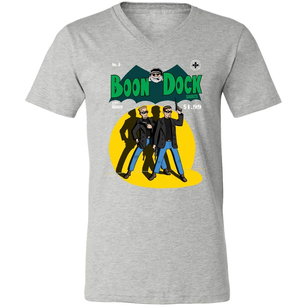 Unisex V-Neck T-Shirt - N6PHKSTJ - Athletic Heather - 7