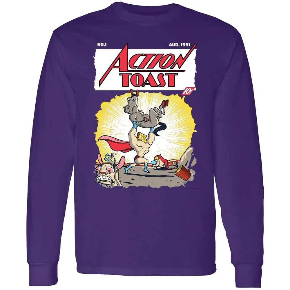 Long Sleeve T-Shirt - 69NGTHRT - Purple - 13