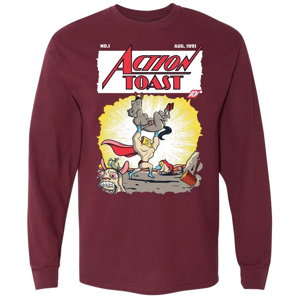 Long Sleeve T-Shirt - 69NGTHRT - Maroon - 11