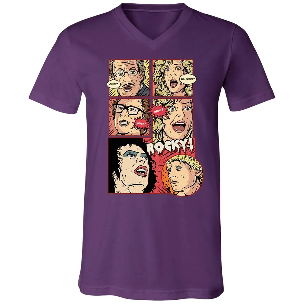 Unisex V-Neck T-Shirt - YL2EF6FS - Team Purple - 9