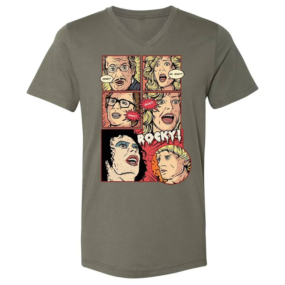 Unisex V-Neck T-Shirt - YL2EF6FS - Military Green - 10