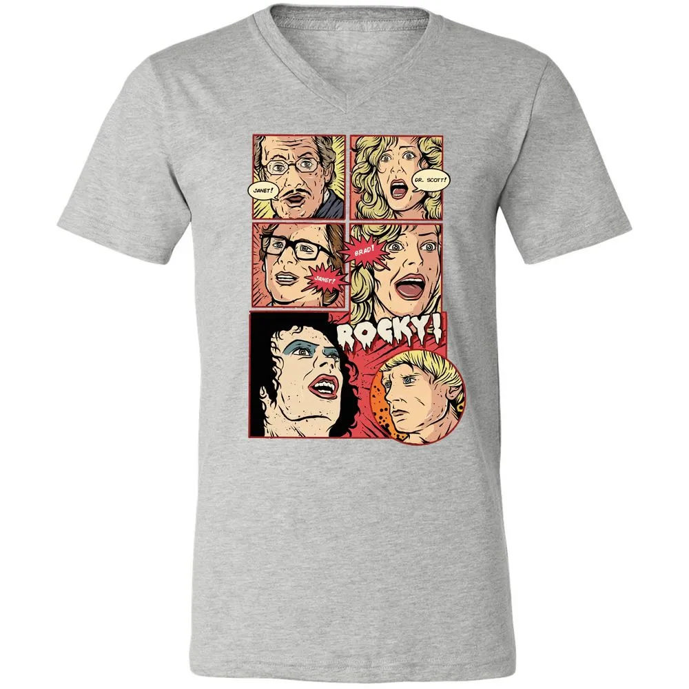 Unisex V-Neck T-Shirt - YL2EF6FS - Athletic Heather - 7