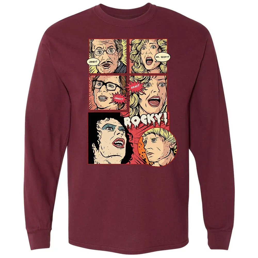 Long Sleeve T-Shirt - 3WSV7G8C - Maroon - 11