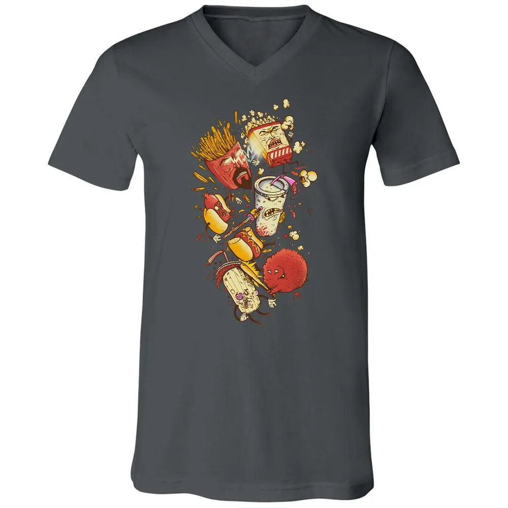 Unisex V-Neck T-Shirt - EFBJG8E1 - Asphalt - 12