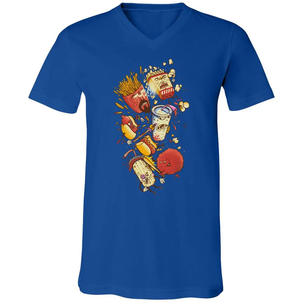 Unisex V-Neck T-Shirt - EFBJG8E1 - True Royal - 4