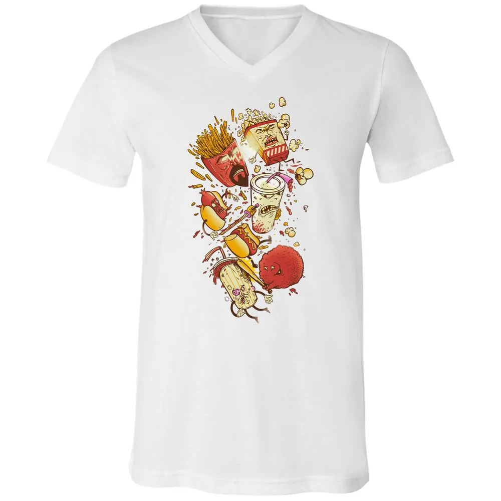 Unisex V-Neck T-Shirt - EFBJG8E1 - White - 5