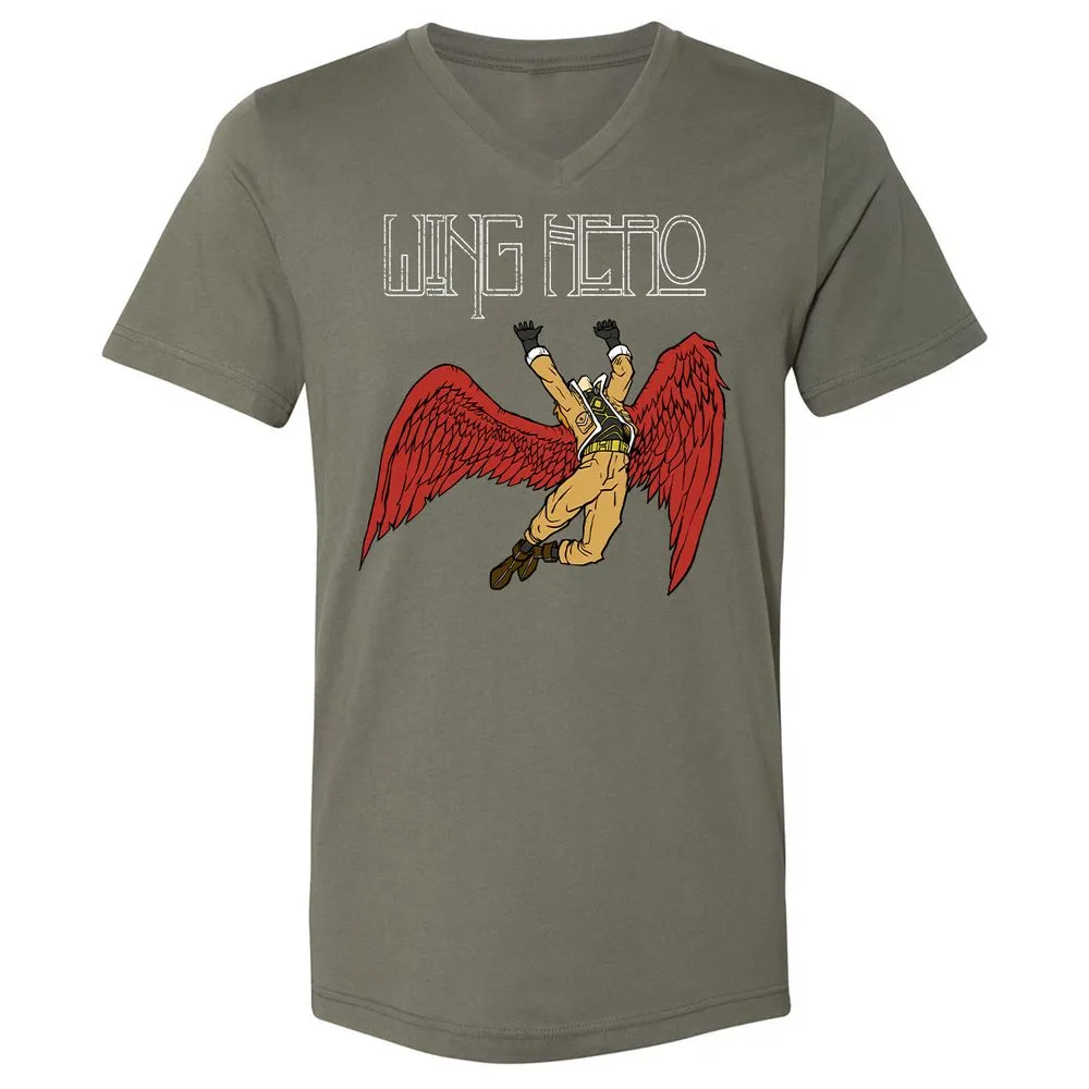 Unisex V-Neck T-Shirt - VNZKE7MQ - Military Green - 10