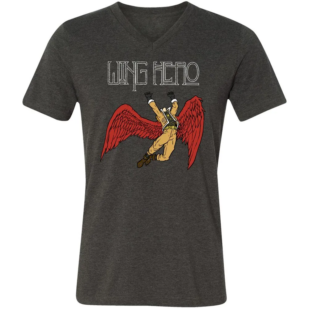 Unisex V-Neck T-Shirt - VNZKE7MQ - Dark Grey Heather - 8
