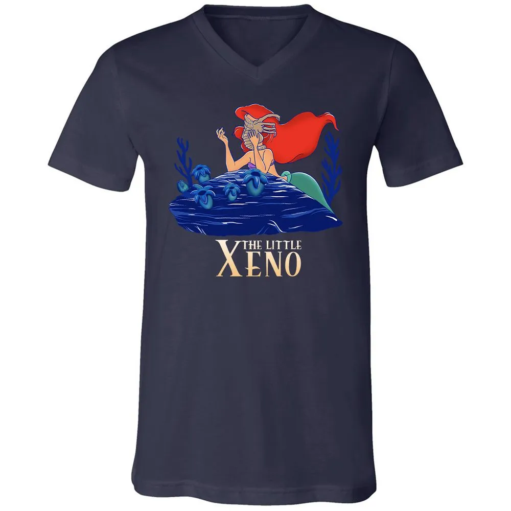 Unisex V-Neck T-Shirt - TLYVZNB7 - Navy - 2