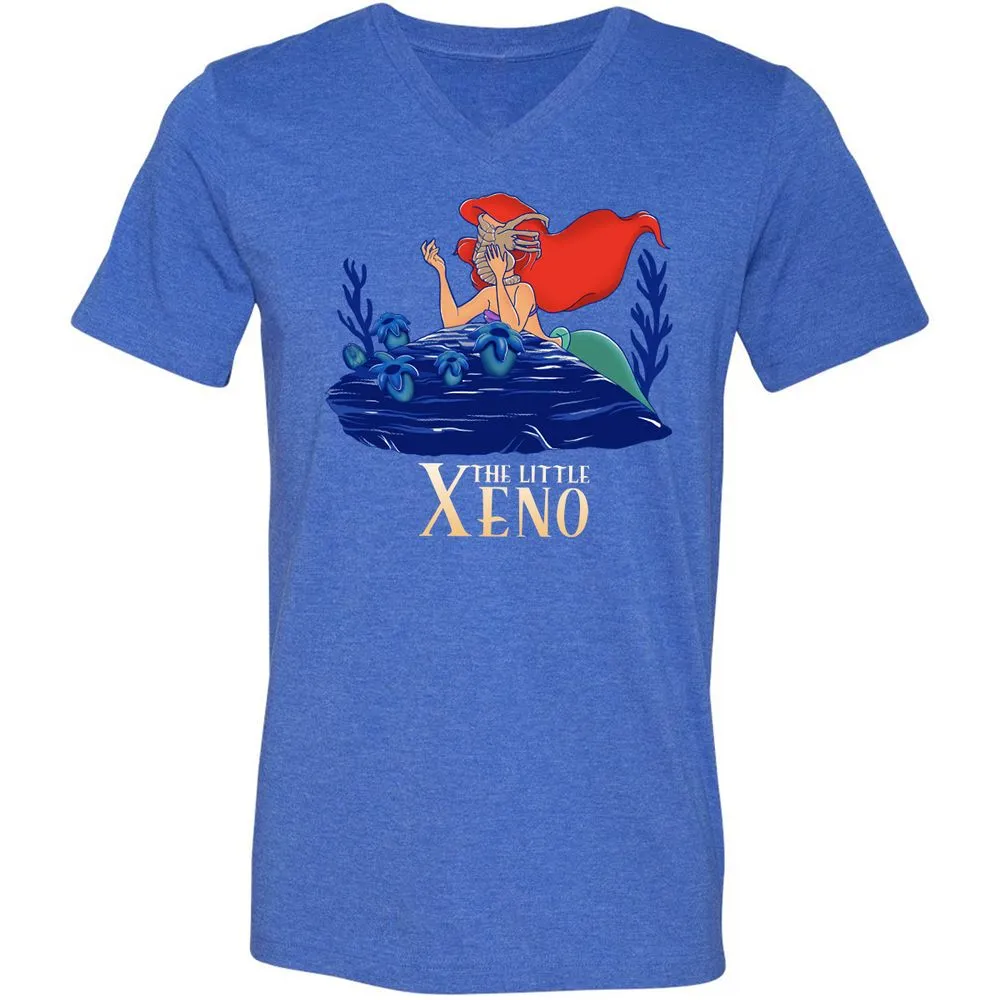 Unisex V-Neck T-Shirt - TLYVZNB7 - Heather True Royal - 14