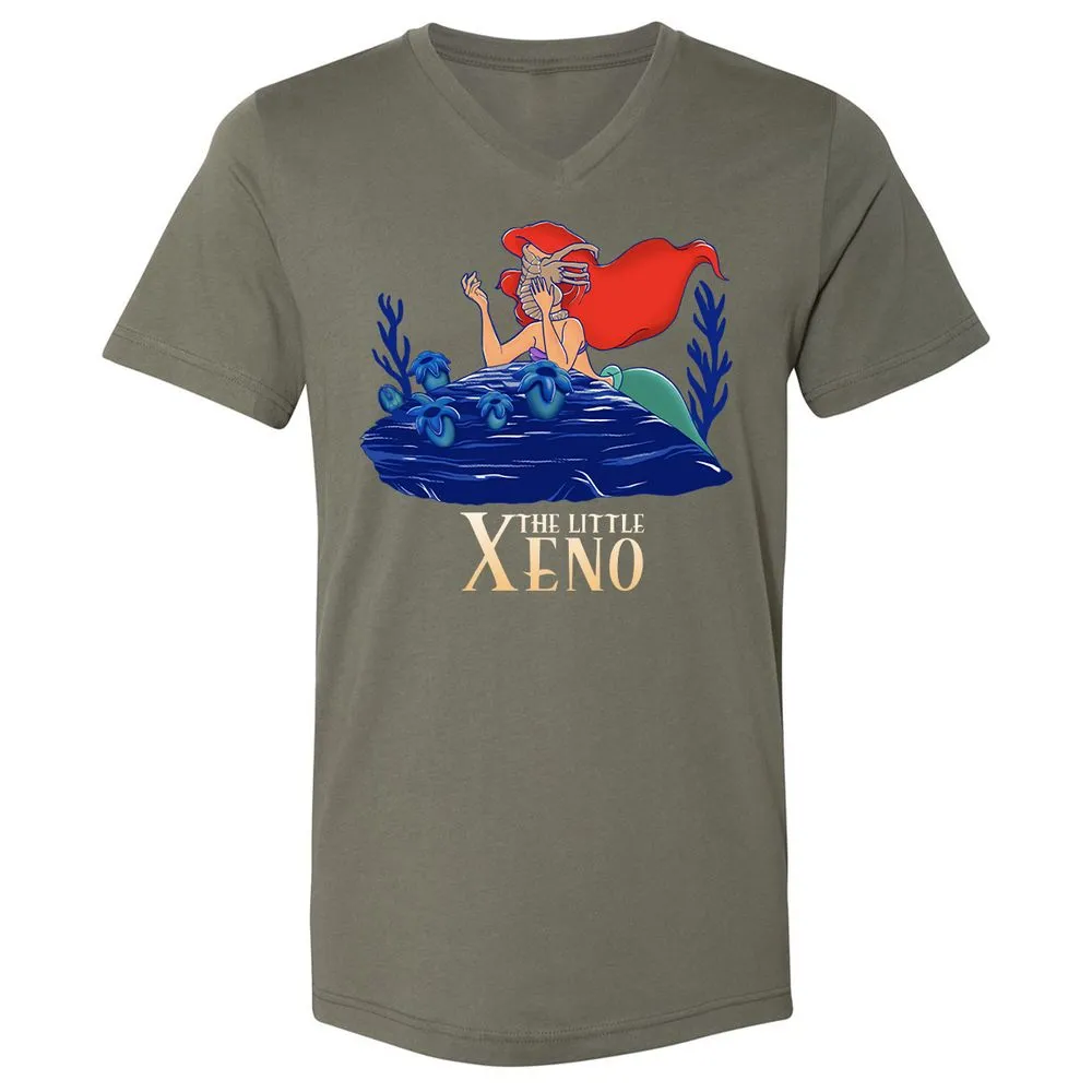 Unisex V-Neck T-Shirt - TLYVZNB7 - Military Green - 10