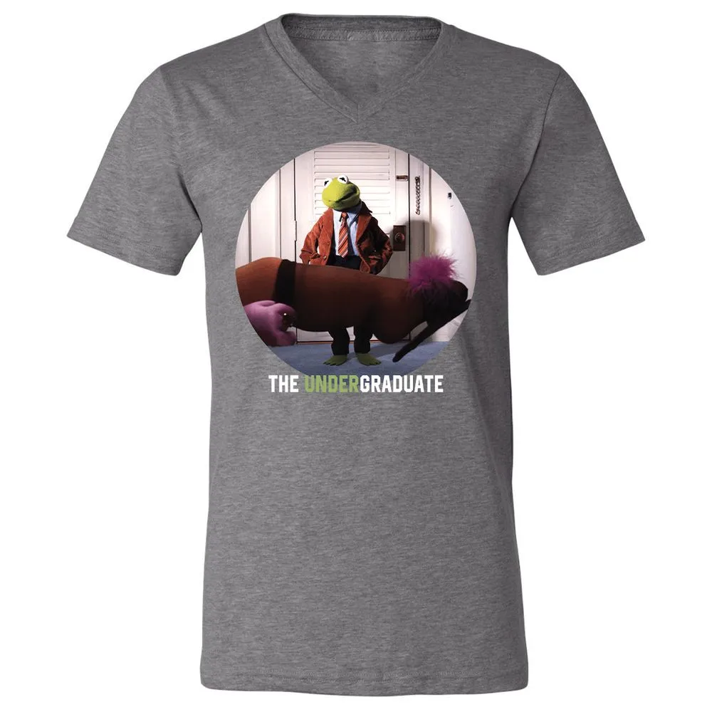 Unisex V-Neck T-Shirt - Q6WVJATW - Deep Heather - 13