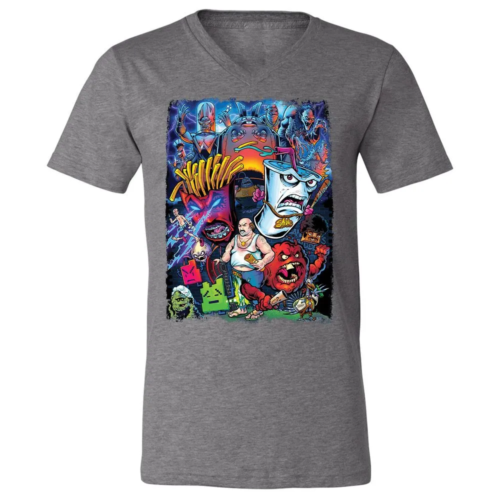 Unisex V-Neck T-Shirt - R9L8J571 - Deep Heather - 13