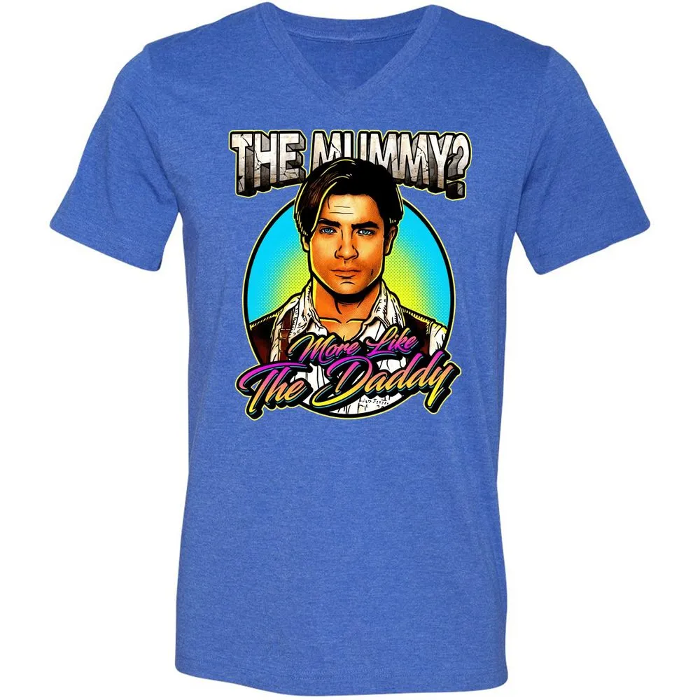 Unisex V-Neck T-Shirt - VYGZNWSP - Heather True Royal - 14