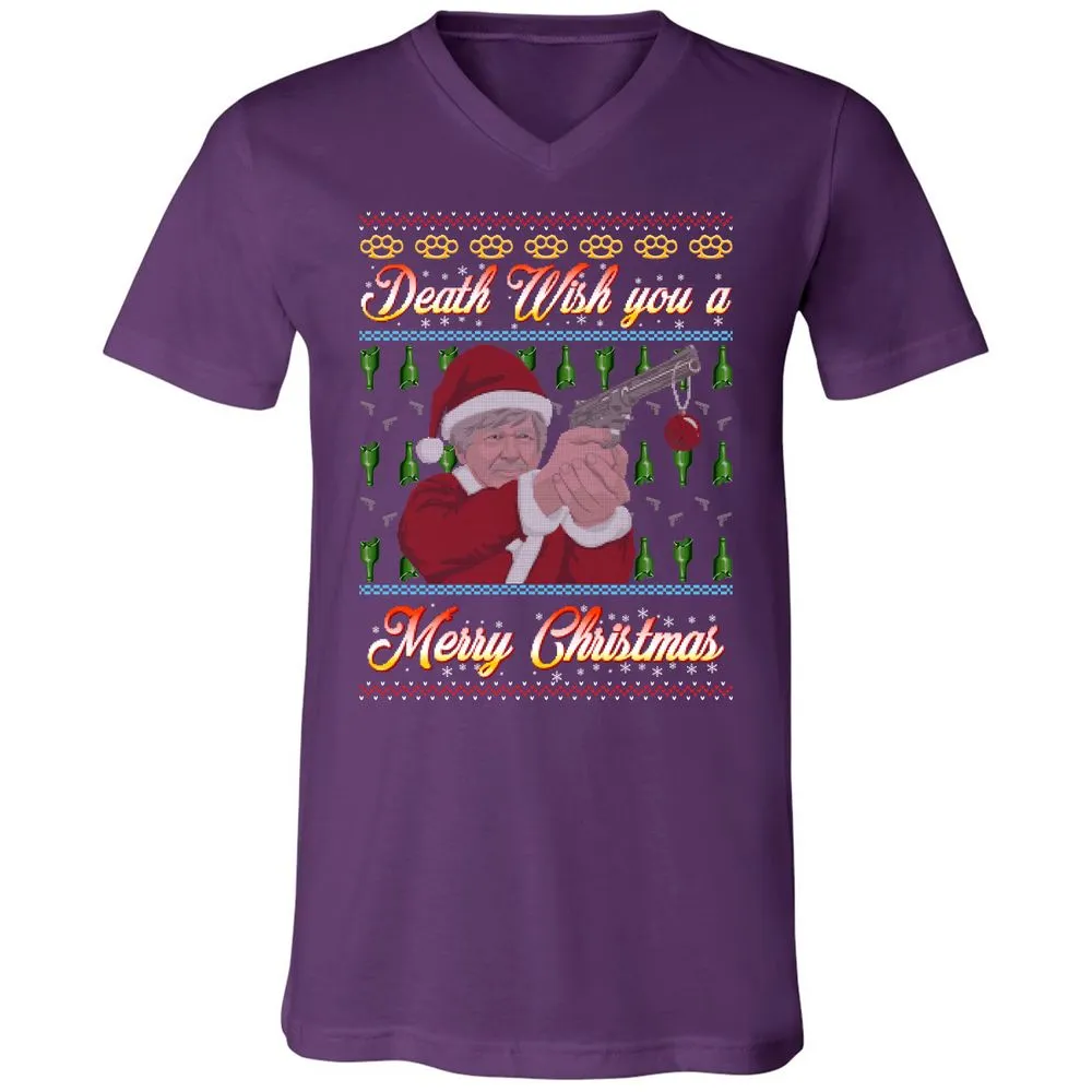 Unisex V-Neck T-Shirt - FZVM2GH4 - Team Purple - 9