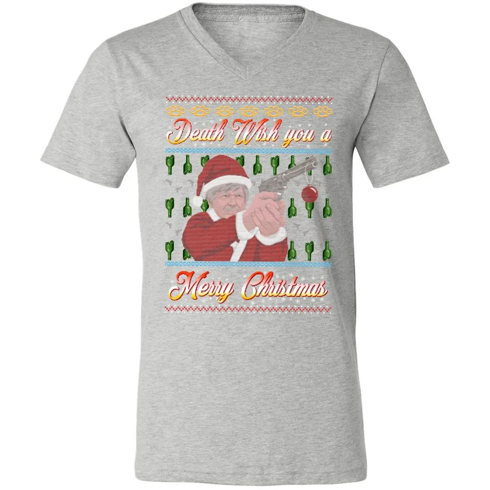 Unisex V-Neck T-Shirt - FZVM2GH4 - Athletic Heather - 7