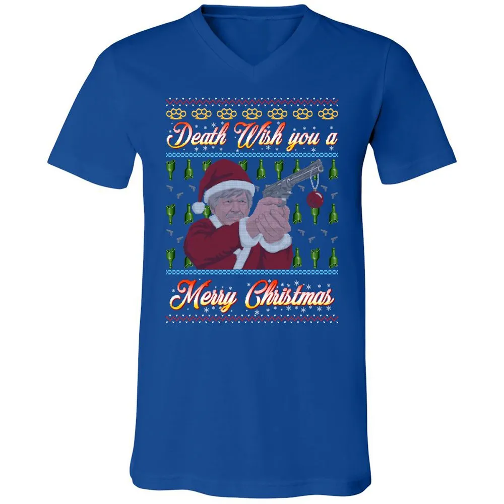 Unisex V-Neck T-Shirt - FZVM2GH4 - True Royal - 4