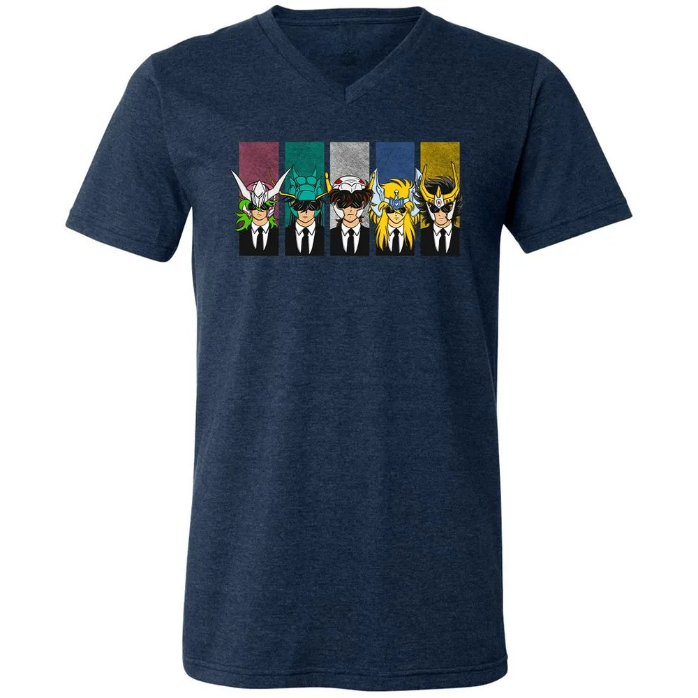 Unisex V-Neck T-Shirt - UG8762HX - Heather Navy - 15