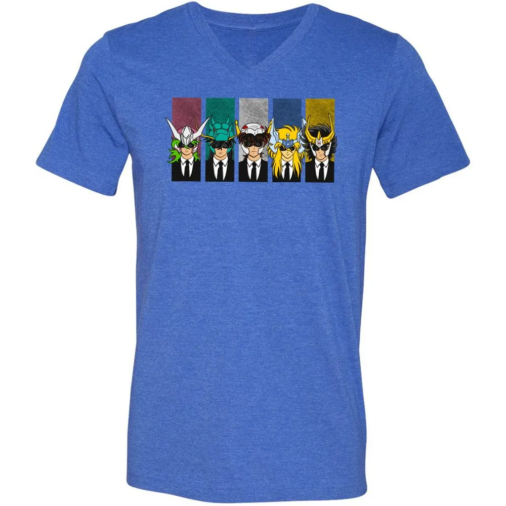 Unisex V-Neck T-Shirt - UG8762HX - Heather True Royal - 14