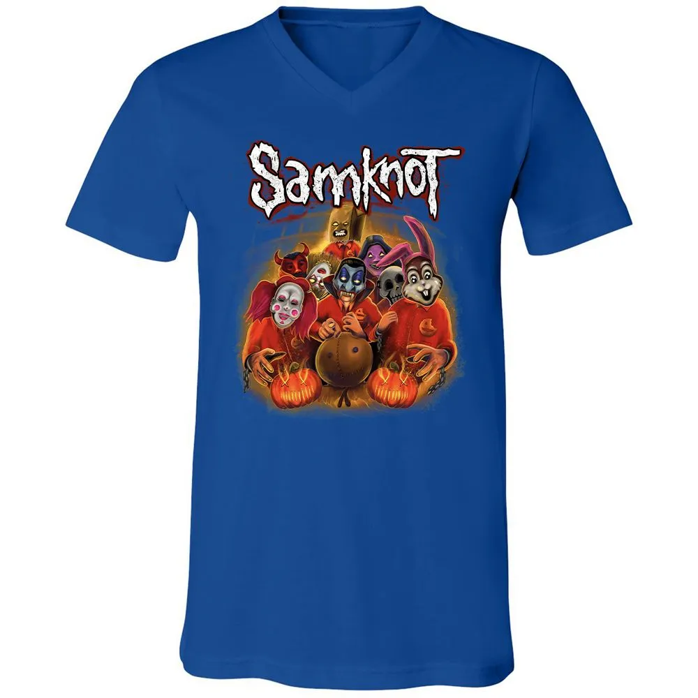 Unisex V-Neck T-Shirt - NR4DX82Q - True Royal - 4