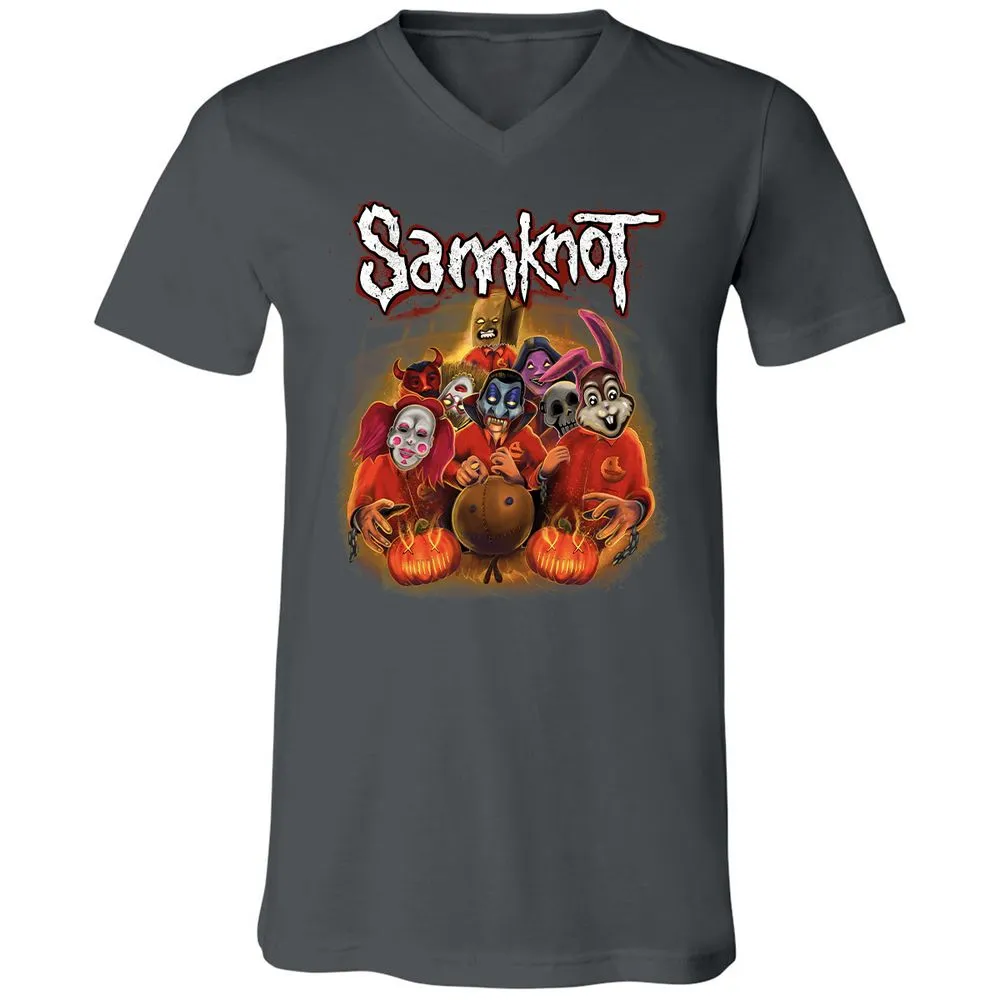 Unisex V-Neck T-Shirt - NR4DX82Q - Asphalt - 12