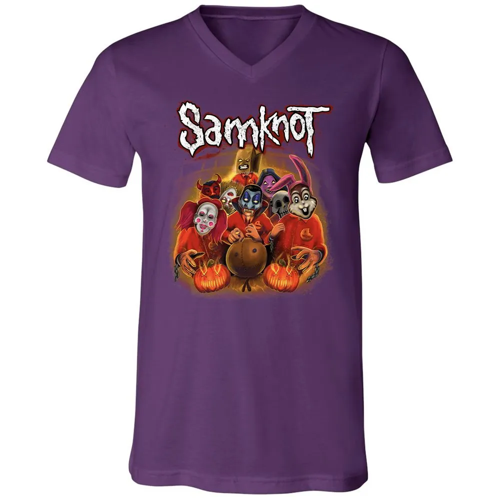 Unisex V-Neck T-Shirt - NR4DX82Q - Team Purple - 9