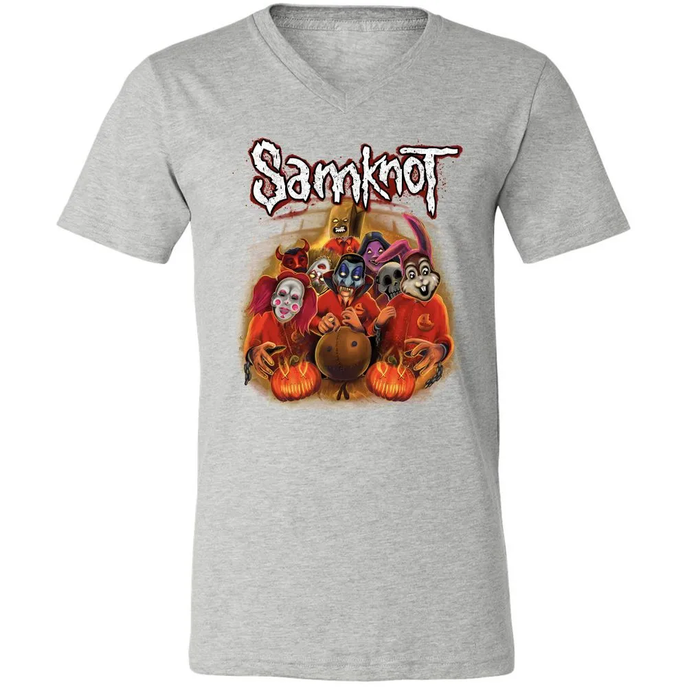 Unisex V-Neck T-Shirt - NR4DX82Q - Athletic Heather - 7