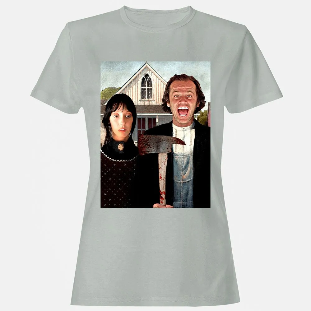 Women's T-Shirt - KU4Q56XE - Ash - 2