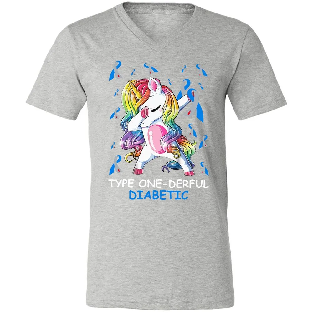 Unisex V-Neck T-Shirt - DN3RWF9Z - Athletic Heather - 7
