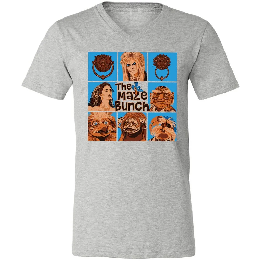 Unisex V-Neck T-Shirt - 4XBNXZZ5 - Athletic Heather - 7