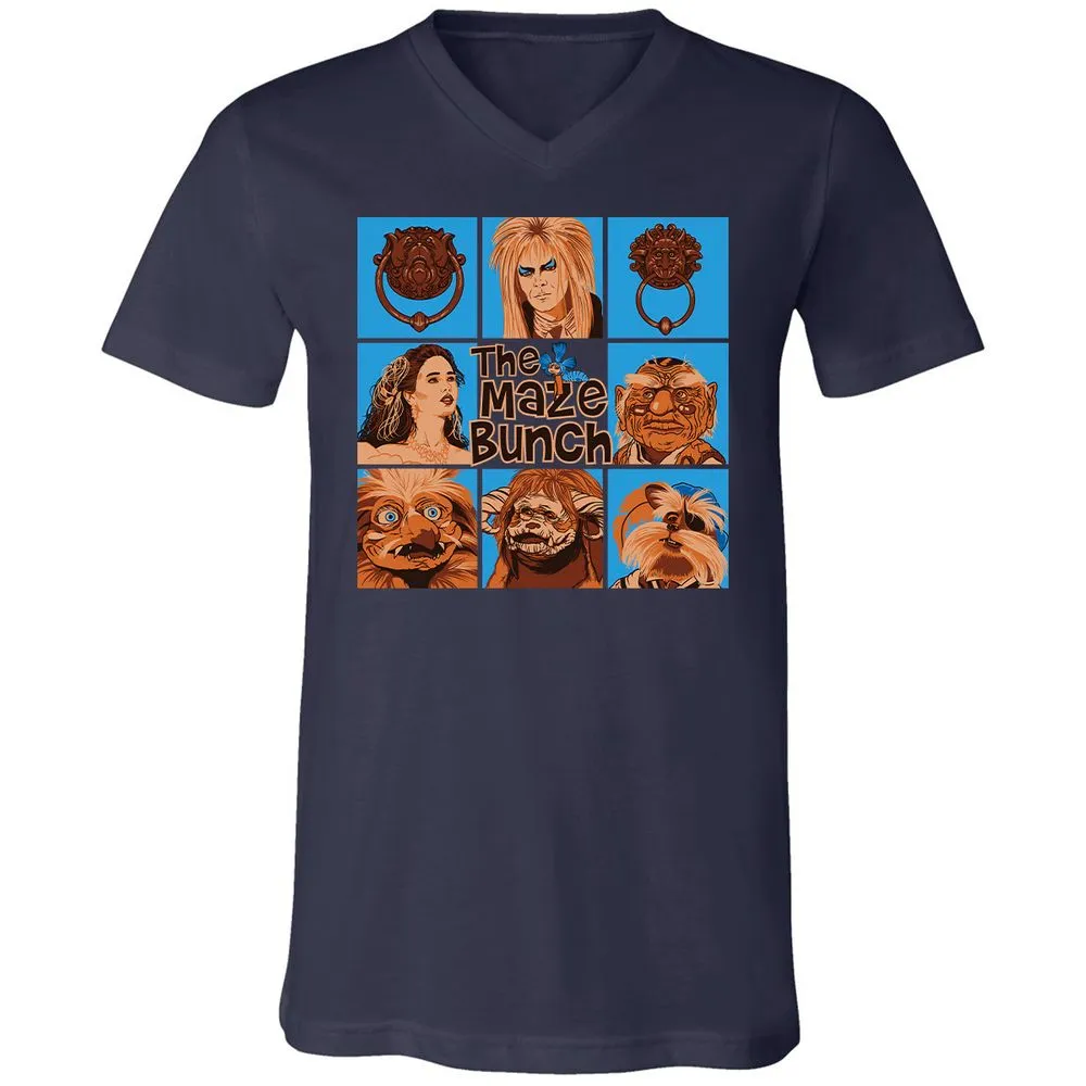 Unisex V-Neck T-Shirt - 4XBNXZZ5 - Navy - 2