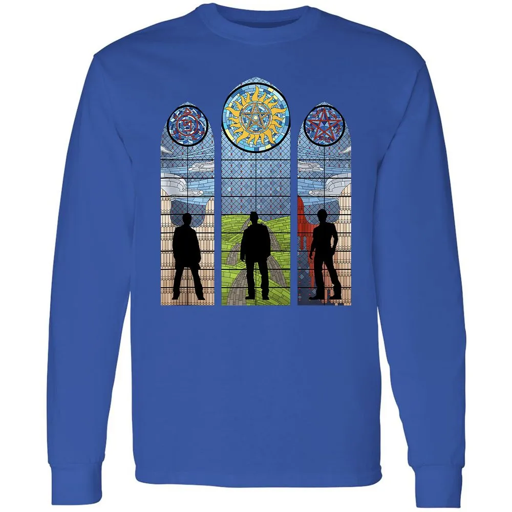Long Sleeve T-Shirt - YDJK9U5Y - Royal - 8
