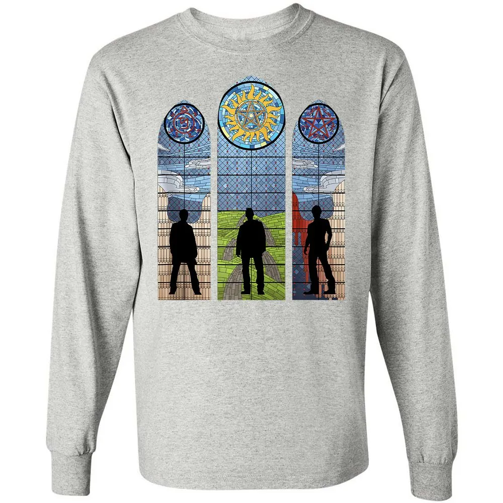 Long Sleeve T-Shirt - YDJK9U5Y - Ash - 7