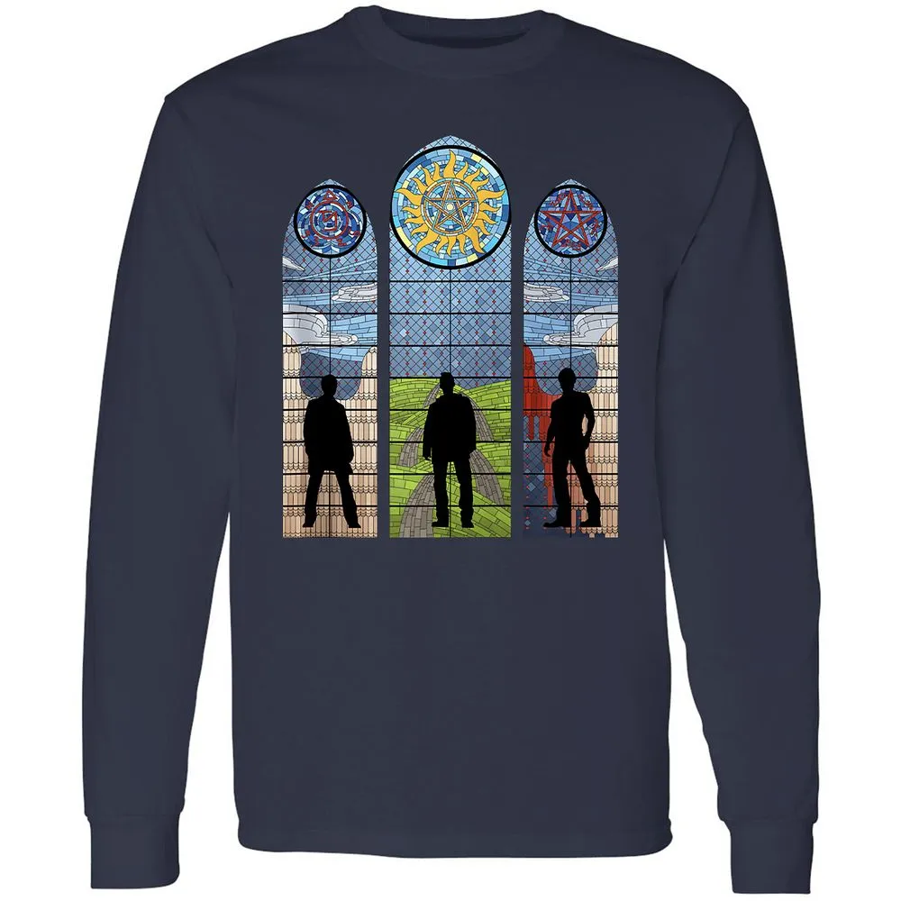 Long Sleeve T-Shirt - YDJK9U5Y - Navy - 2