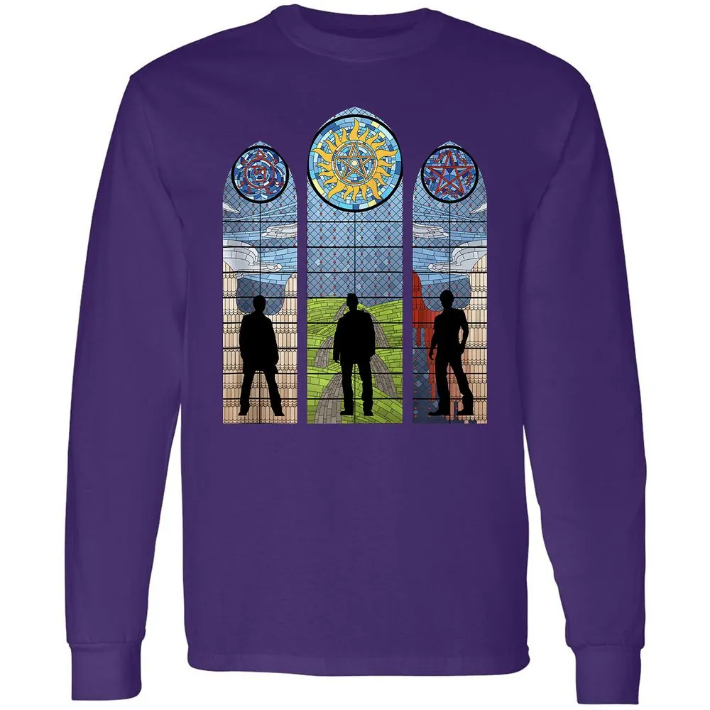 Long Sleeve T-Shirt - YDJK9U5Y - Purple - 13