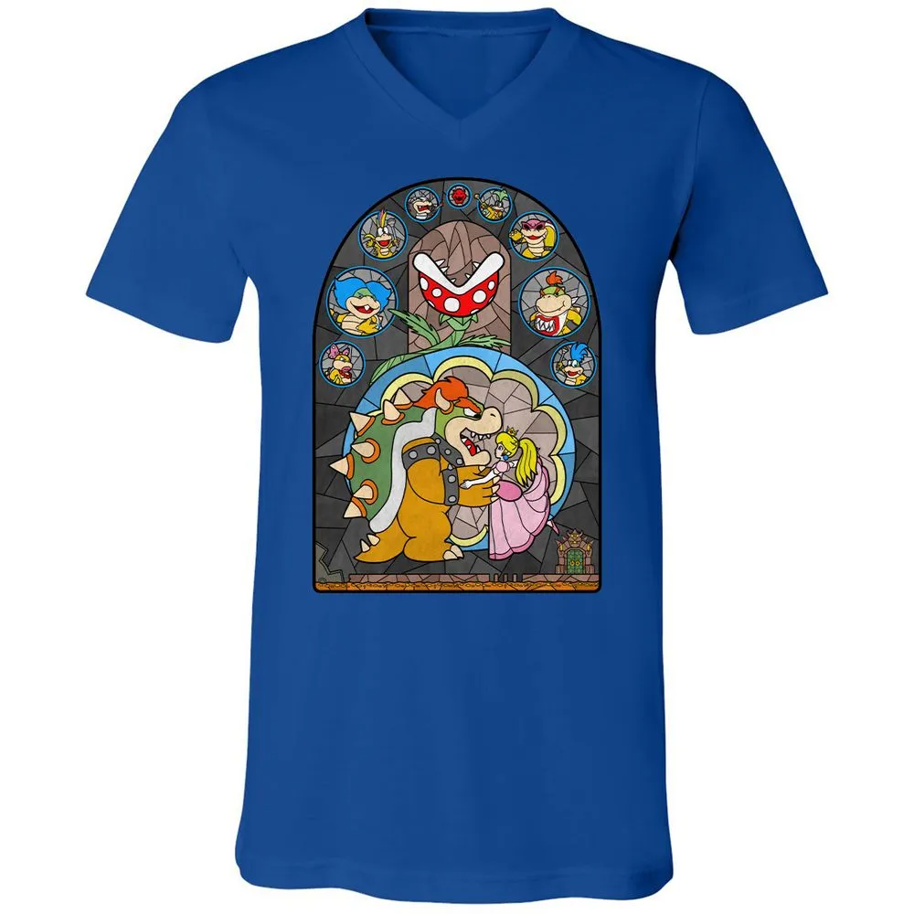 Unisex V-Neck T-Shirt - ZTB5GS8S - True Royal - 4