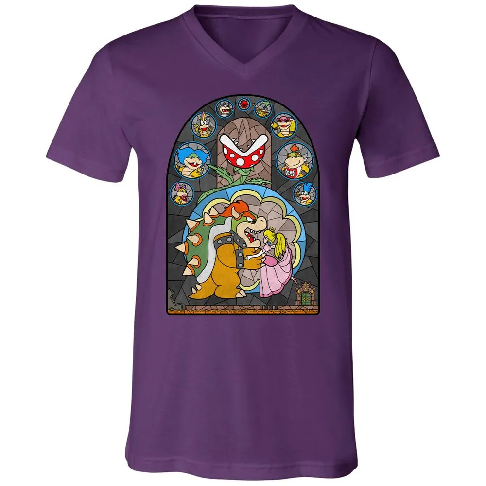 Unisex V-Neck T-Shirt - ZTB5GS8S - Team Purple - 9