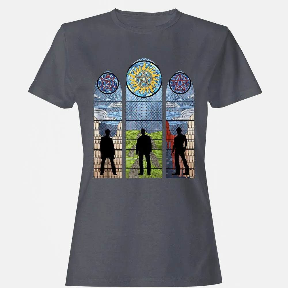 Women's T-Shirt - J7XWSB6Y - Dark Heather - 5