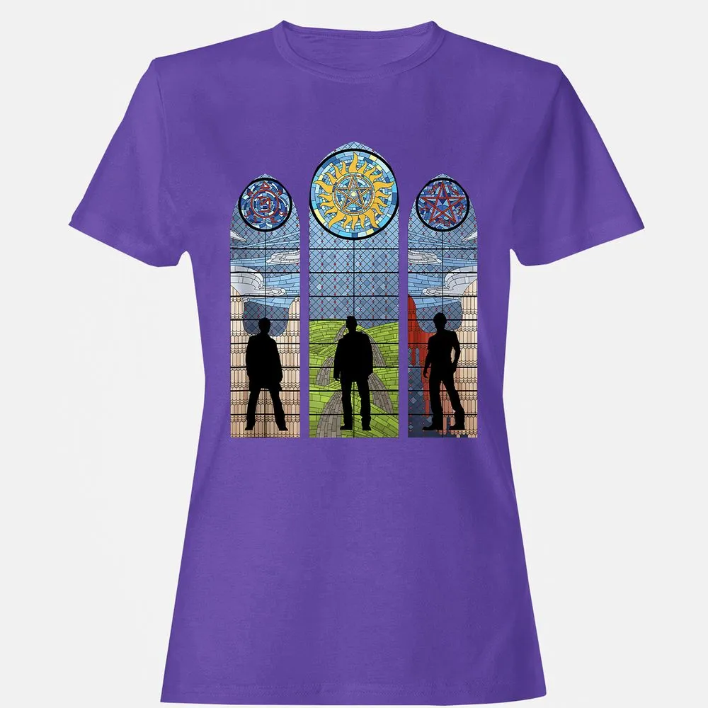 Women's T-Shirt - J7XWSB6Y - Purple - 12