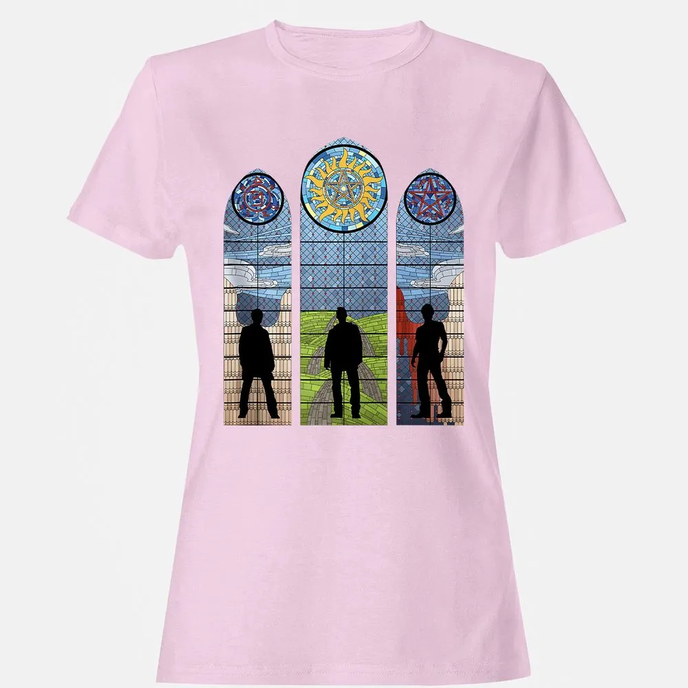 Women's T-Shirt - J7XWSB6Y - Light Pink - 9