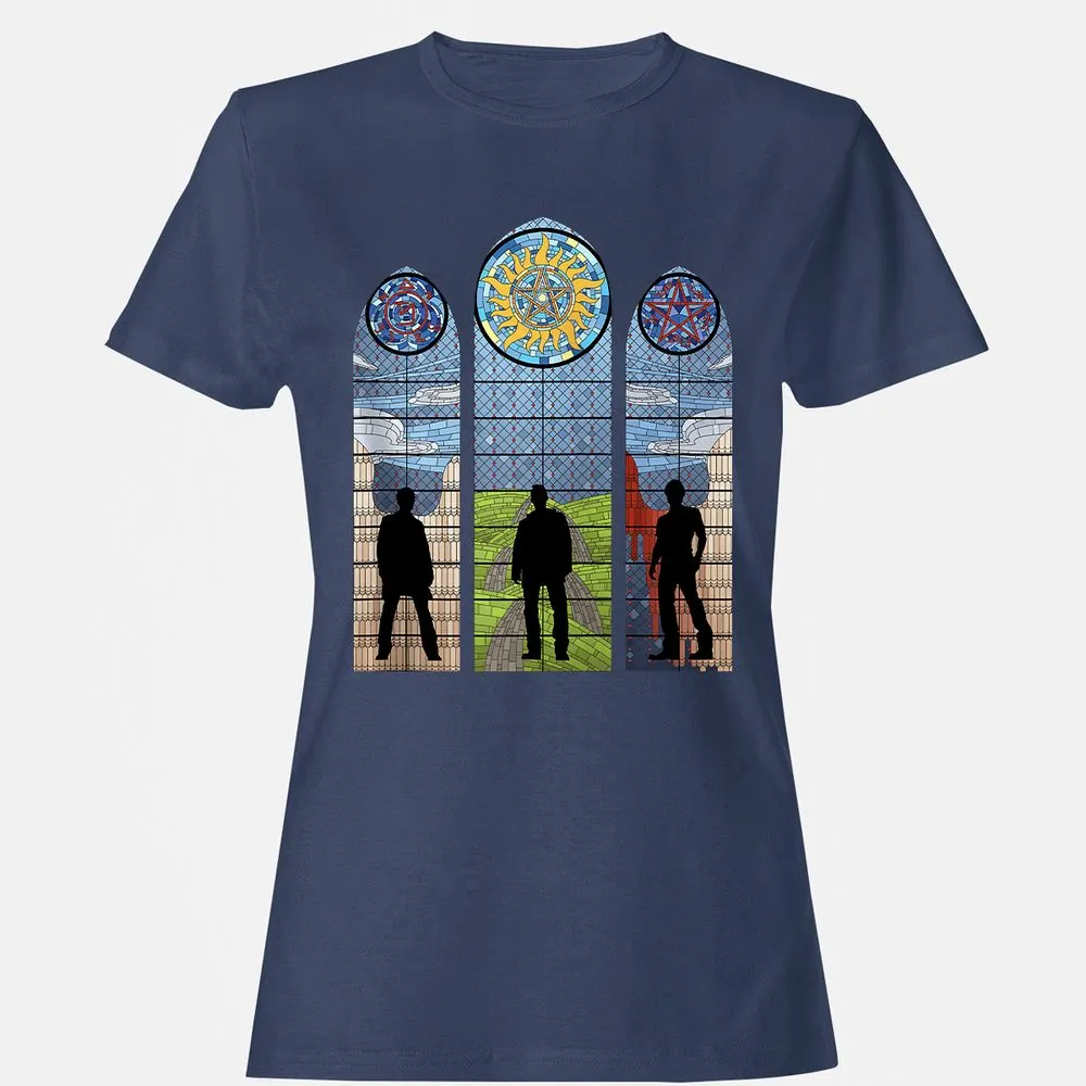 Women's T-Shirt - J7XWSB6Y - Navy - 10