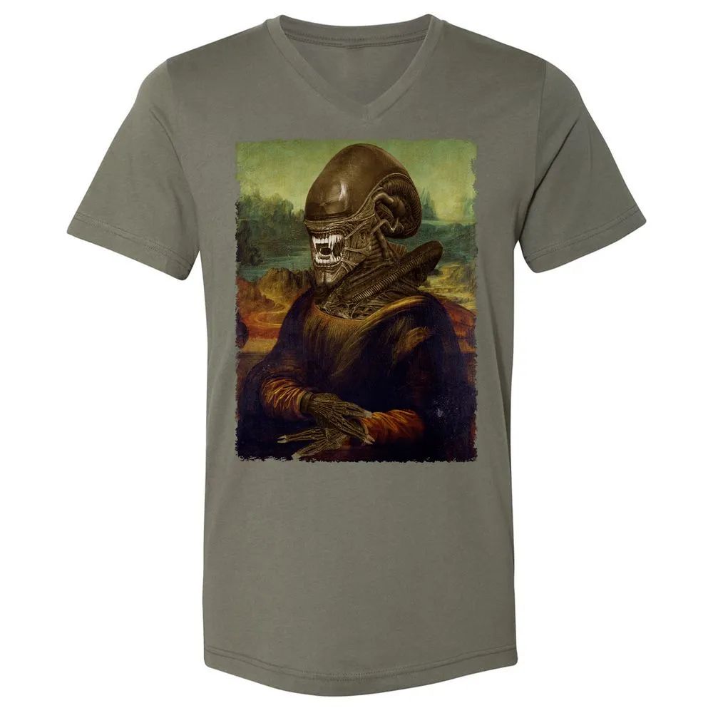 Unisex V-Neck T-Shirt - 1WGK514Y - Military Green - 10