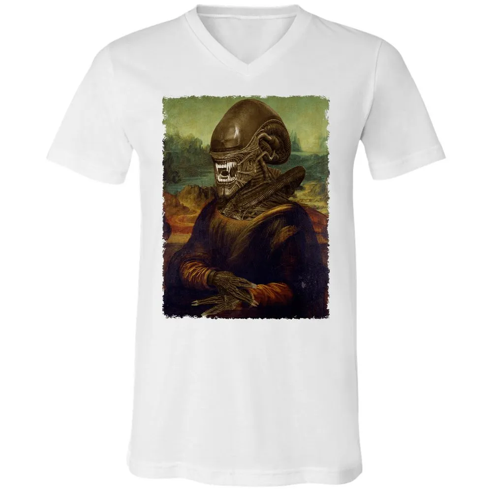 Unisex V-Neck T-Shirt - 1WGK514Y - White - 5