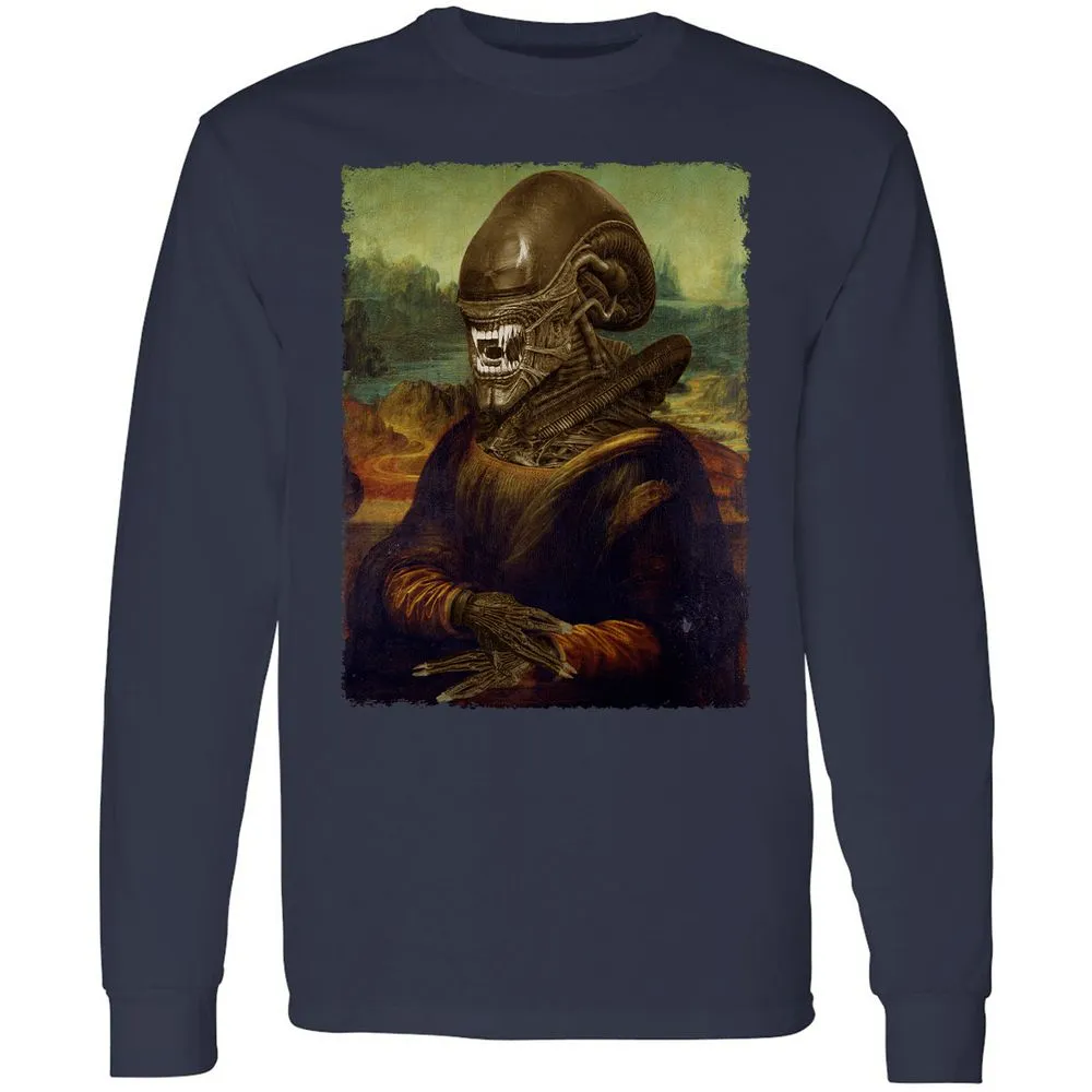 Long Sleeve T-Shirt - 1E86433E - Navy - 2