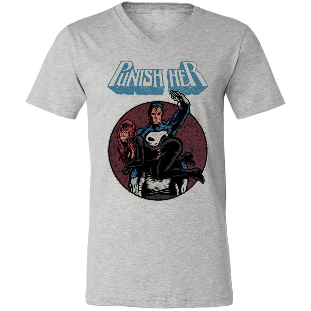 Unisex V-Neck T-Shirt - VGLEKTQB - Athletic Heather - 7