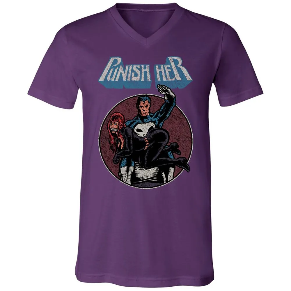 Unisex V-Neck T-Shirt - VGLEKTQB - Team Purple - 9