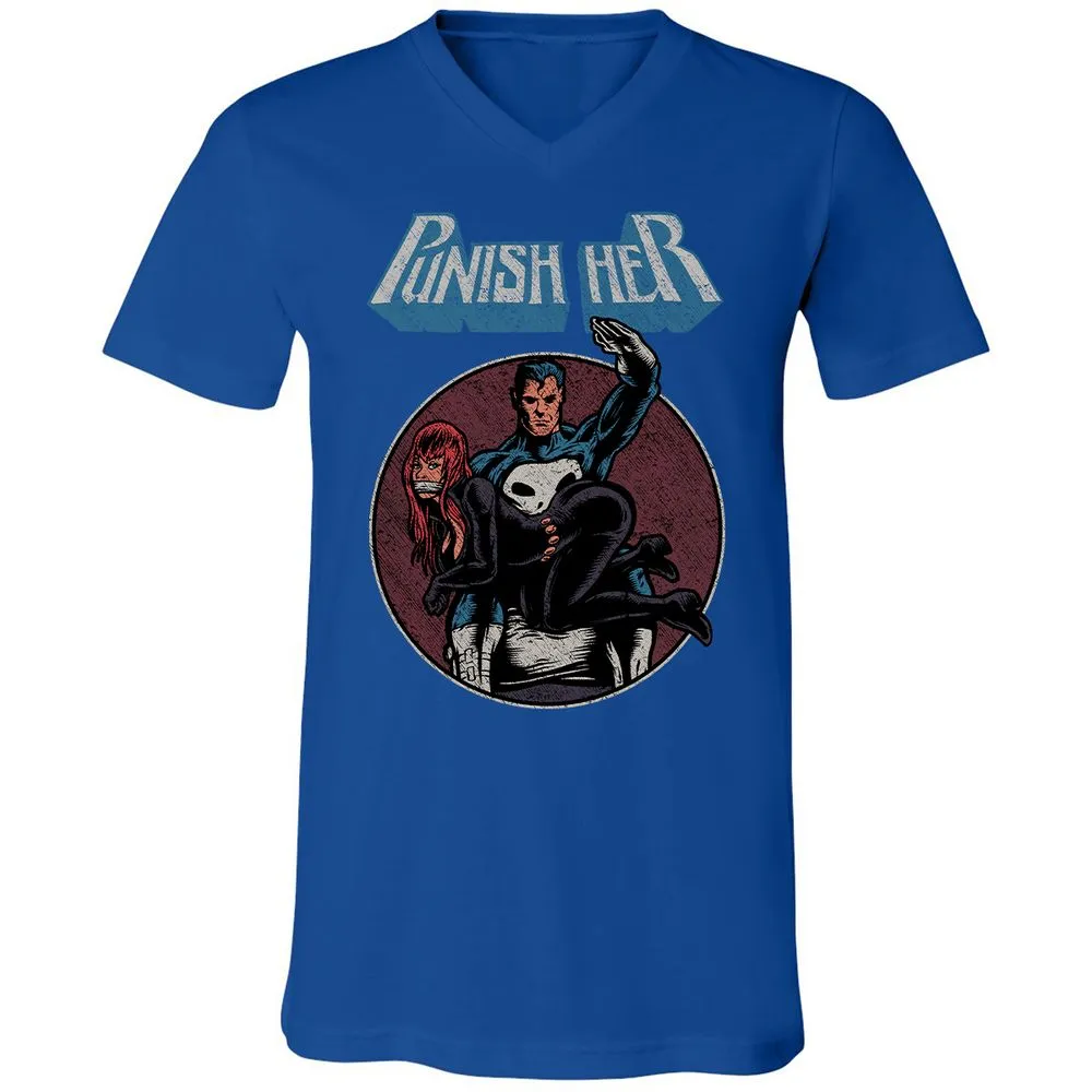 Unisex V-Neck T-Shirt - VGLEKTQB - True Royal - 4
