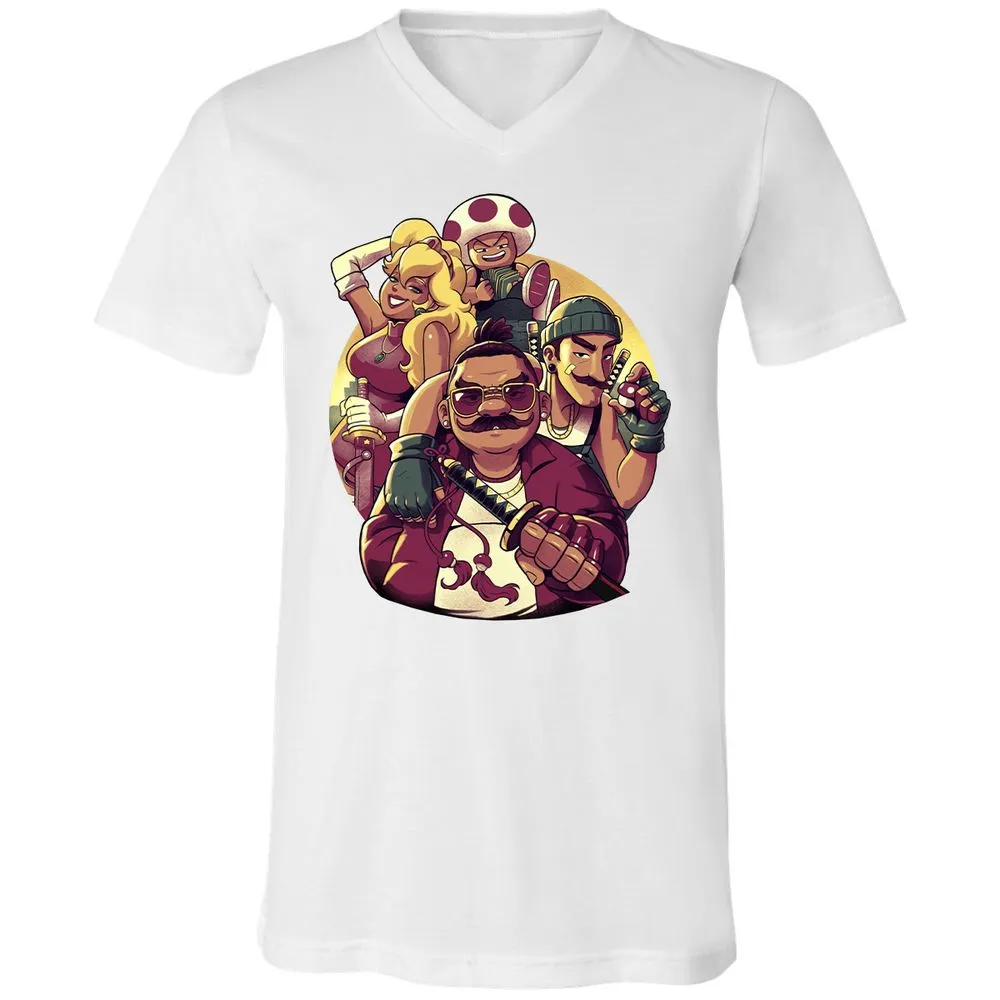 Unisex V-Neck T-Shirt - 543TZYCJ - White - 5