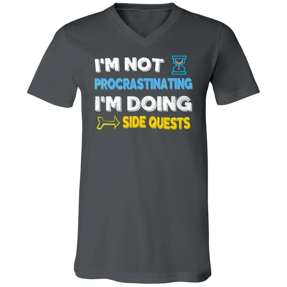 Unisex V-Neck T-Shirt - 7M3E573W - Asphalt - 12